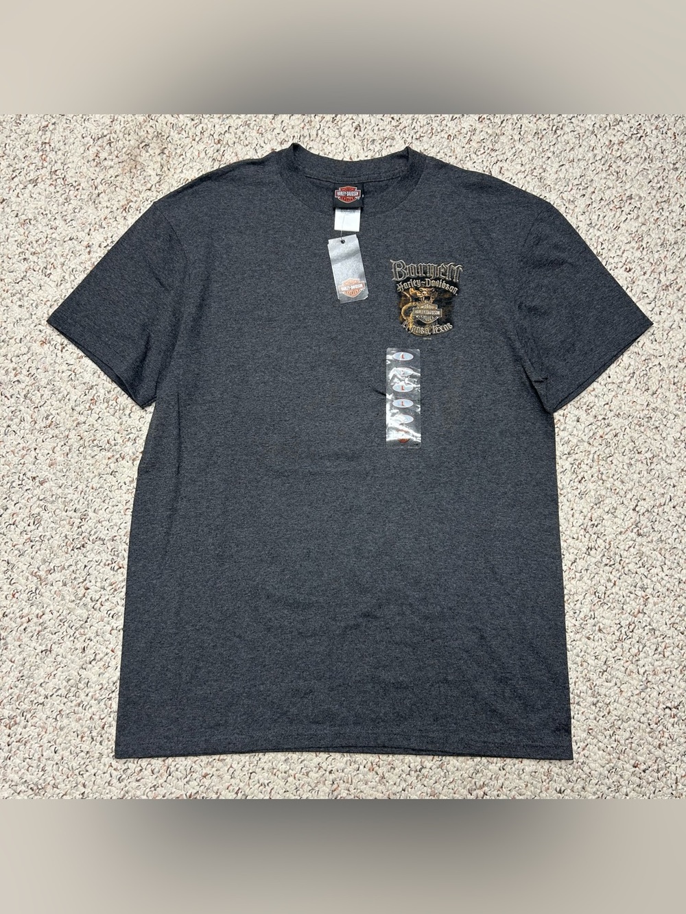 Harley Davidson Snake Don’t Tread On Me Shirt El Paso Texas Grey Sz Large NWT